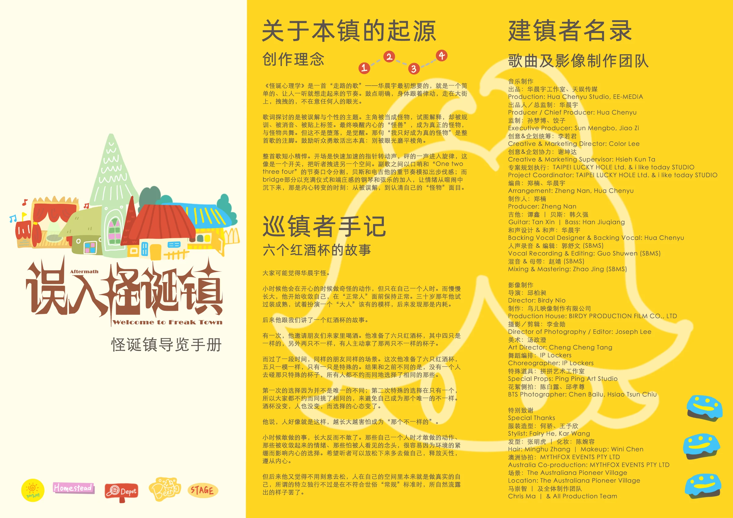 导览手册正面展开设计