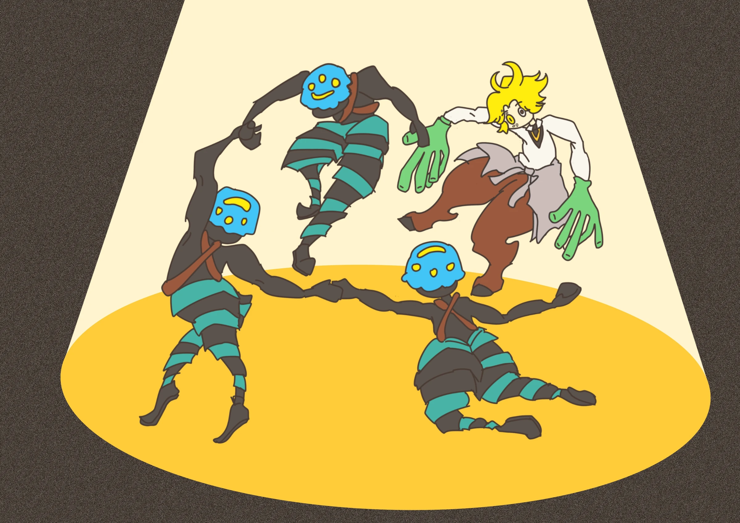 第五幕与怪物共舞插画成图