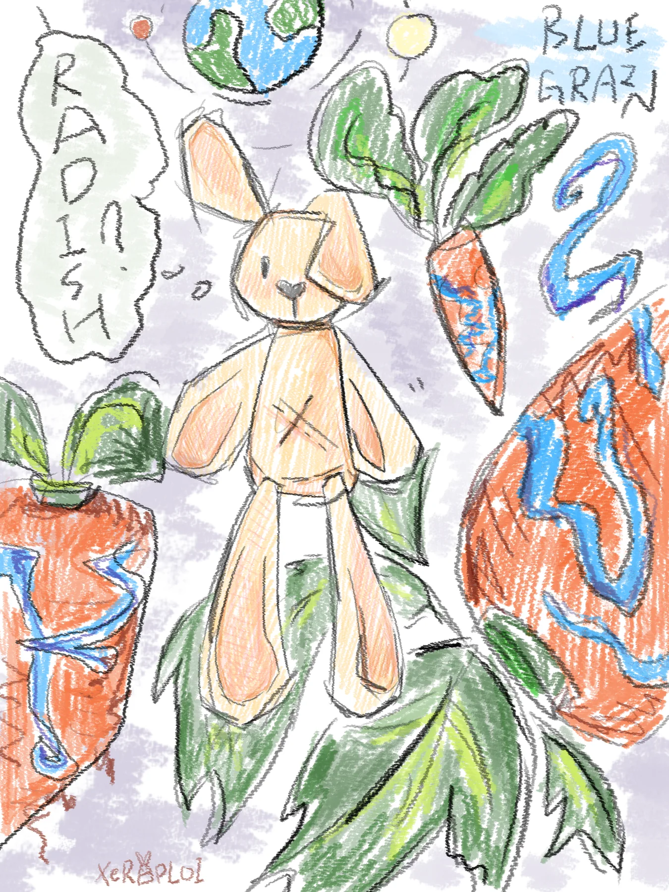 蓝纹萝卜火箭